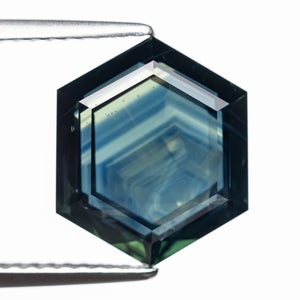 4.90ct 11.89x9.95x4.39mm Hexagon Step Cut Sapphire 25116-01