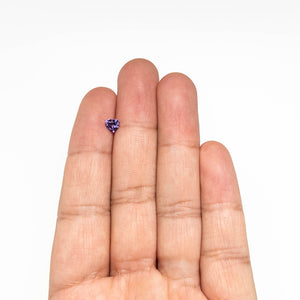 0.52ct 4.93x5.08x3.28mm Heart Brilliant Sapphire 25214-01