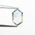 1.23ct 9.54x6.09x1.87mm Hexagon Portrait Cut Sapphire 25715-04