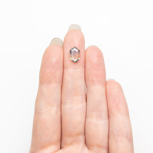 1.23ct 9.54x6.09x1.87mm Hexagon Portrait Cut Sapphire 25715-04