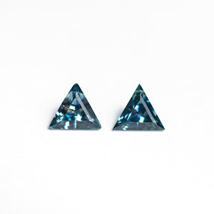 0.43cttw 2pc 4.08x4.01x2.19mm 4.04x3.99x2.25mm Triangle Step Cut Matching Pair Sapphire 26132-03
