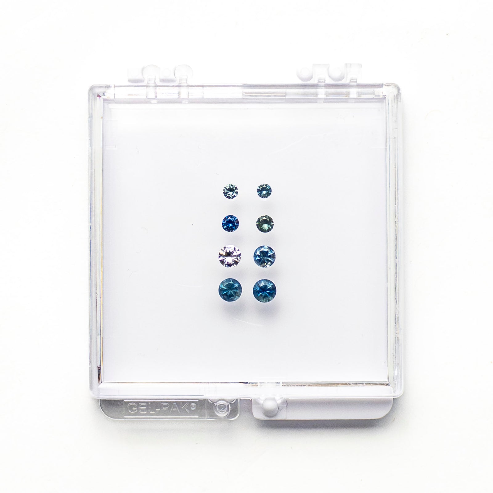 OFFLINE PARCEL 2.17cttw 10pc Round Brilliant Sapphire Parcel 26136-01