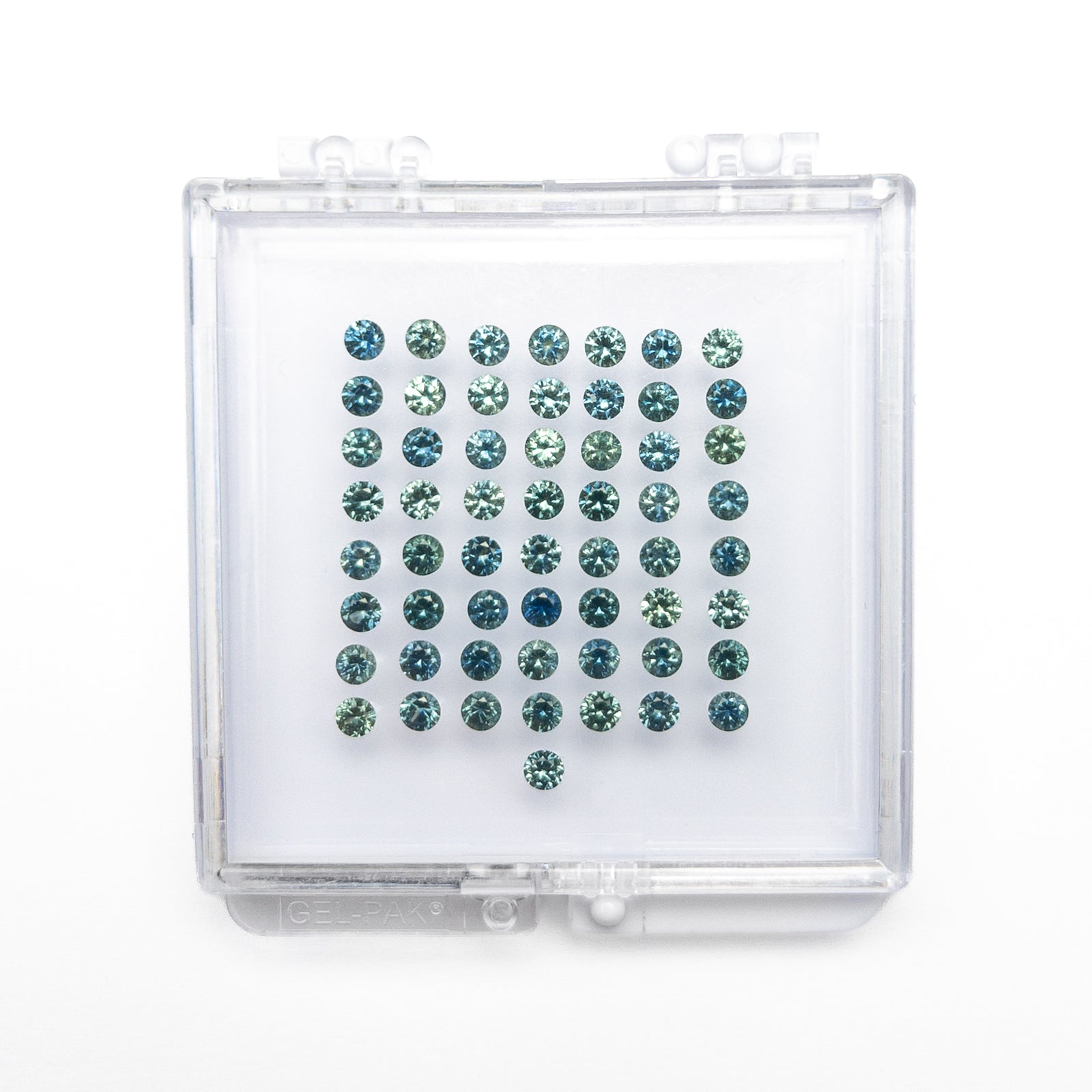 OFFLINE PARCEL 7.48cttw 55pc 3mm Round Brilliant Sapphire Parcel 26137-01