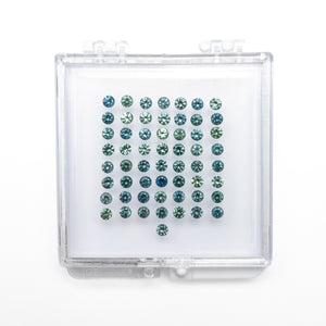 OFFLINE PARCEL 7.48cttw 55pc 3mm Round Brilliant Sapphire Parcel 26137-01