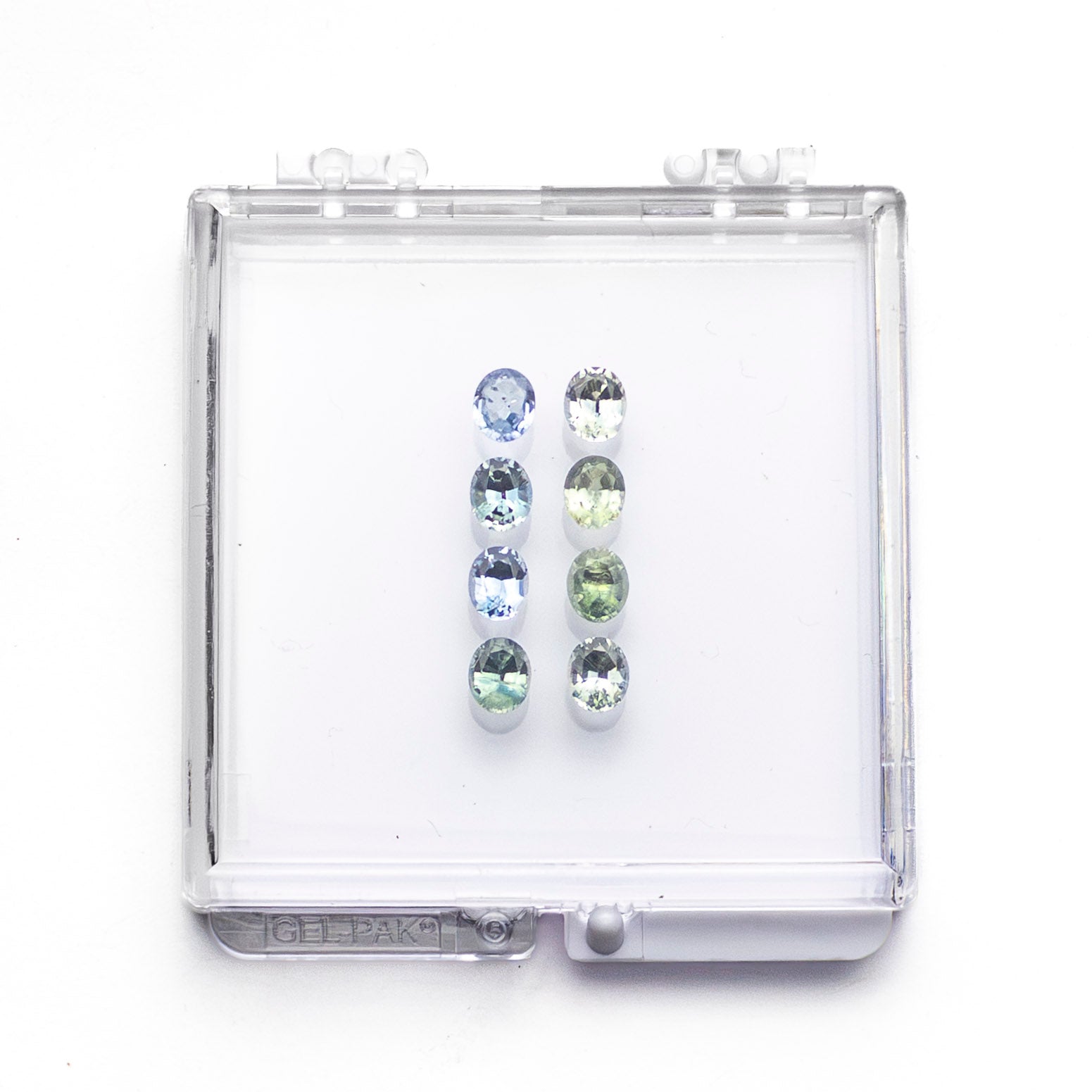 OFFLINE PARCEL 5.08cttw 8pc Oval Brilliant Sapphire Parcel 26157-02