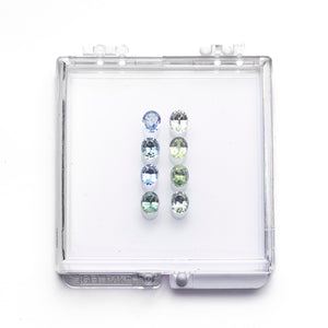 OFFLINE PARCEL 5.08cttw 8pc Oval Brilliant Sapphire Parcel 26157-02