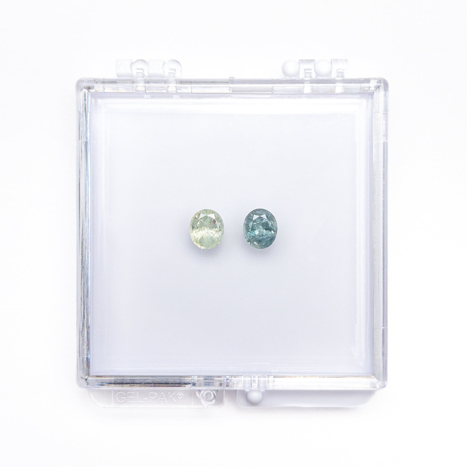 OFFLINE PARCEL 2.89cttw 2pc 7x6mm Oval Brilliant Sapphire Parcel 26160-01