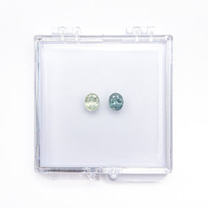 OFFLINE PARCEL 2.89cttw 2pc 7x6mm Oval Brilliant Sapphire Parcel 26160-01