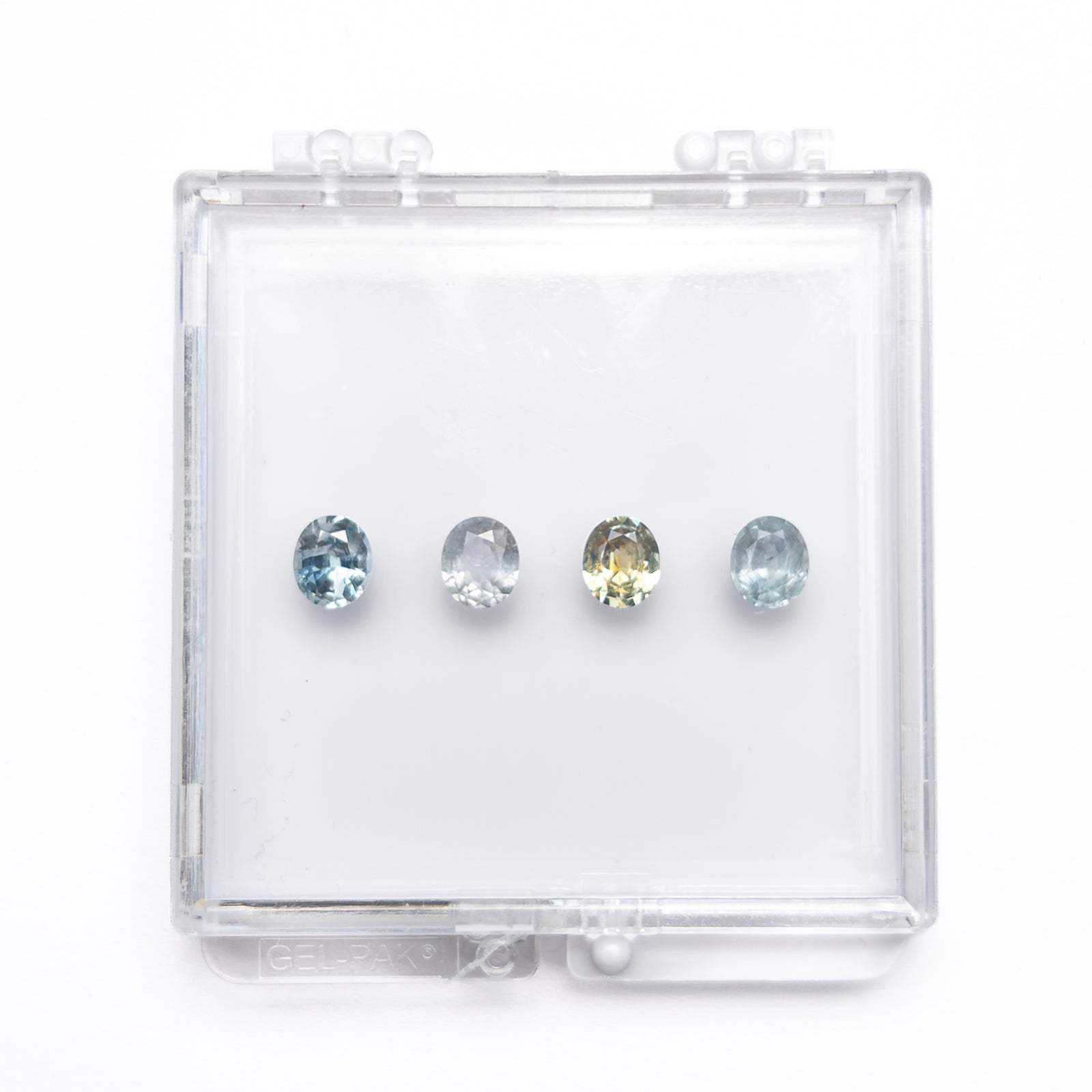 OFFLINE PARCEL 4.11cttw 4pc 6.5x5.5mm Oval Brilliant Sapphire Parcel 26161-04