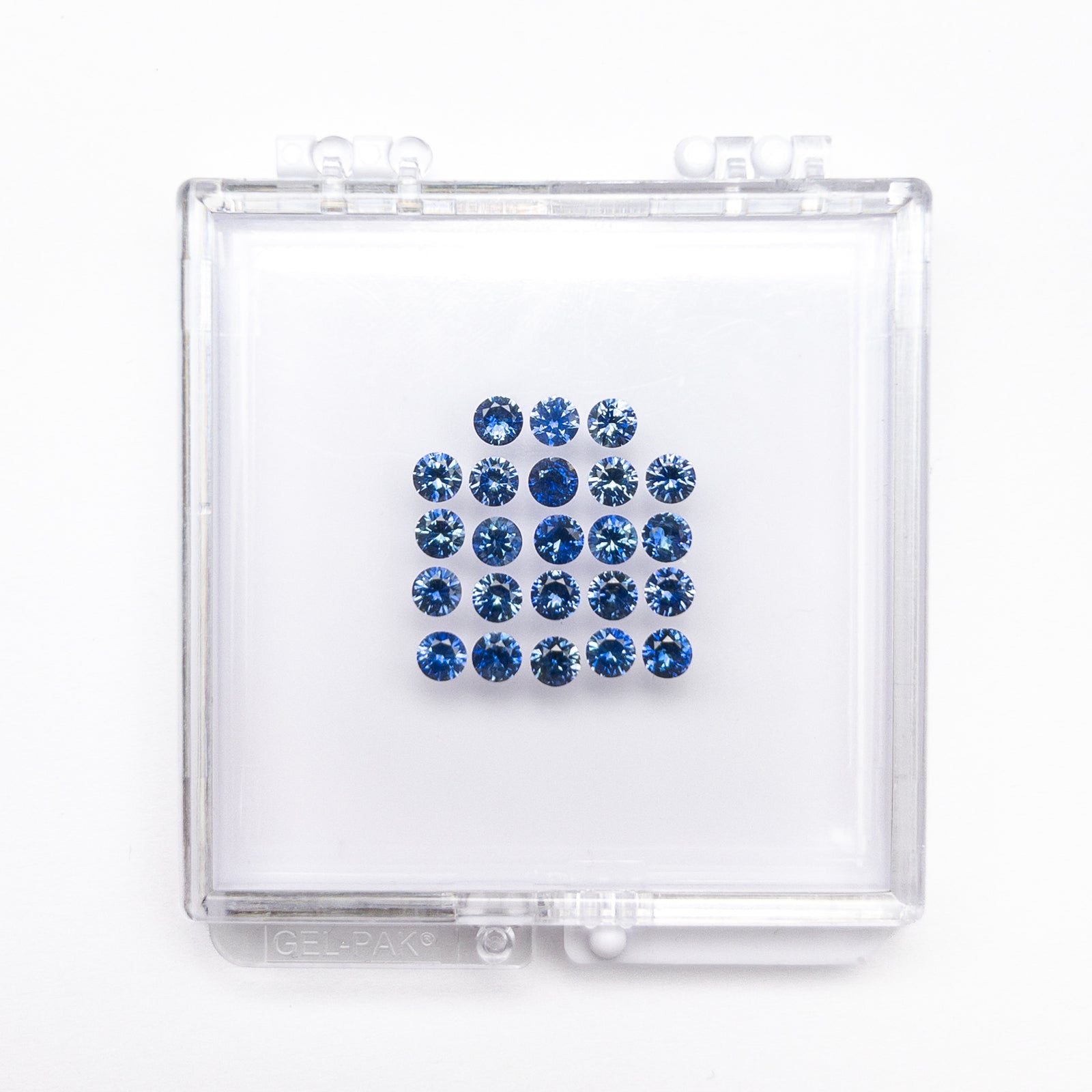 OFFLINE PARCEL 4.93cttw 23pc 3.5mm Round Brilliant Sapphire Parcel 26165-01