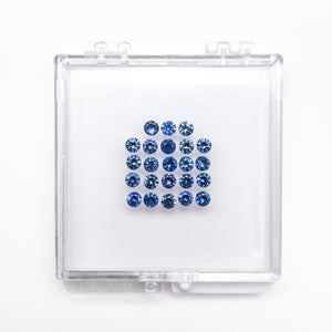 OFFLINE PARCEL 4.93cttw 23pc 3.5mm Round Brilliant Sapphire Parcel 26165-01
