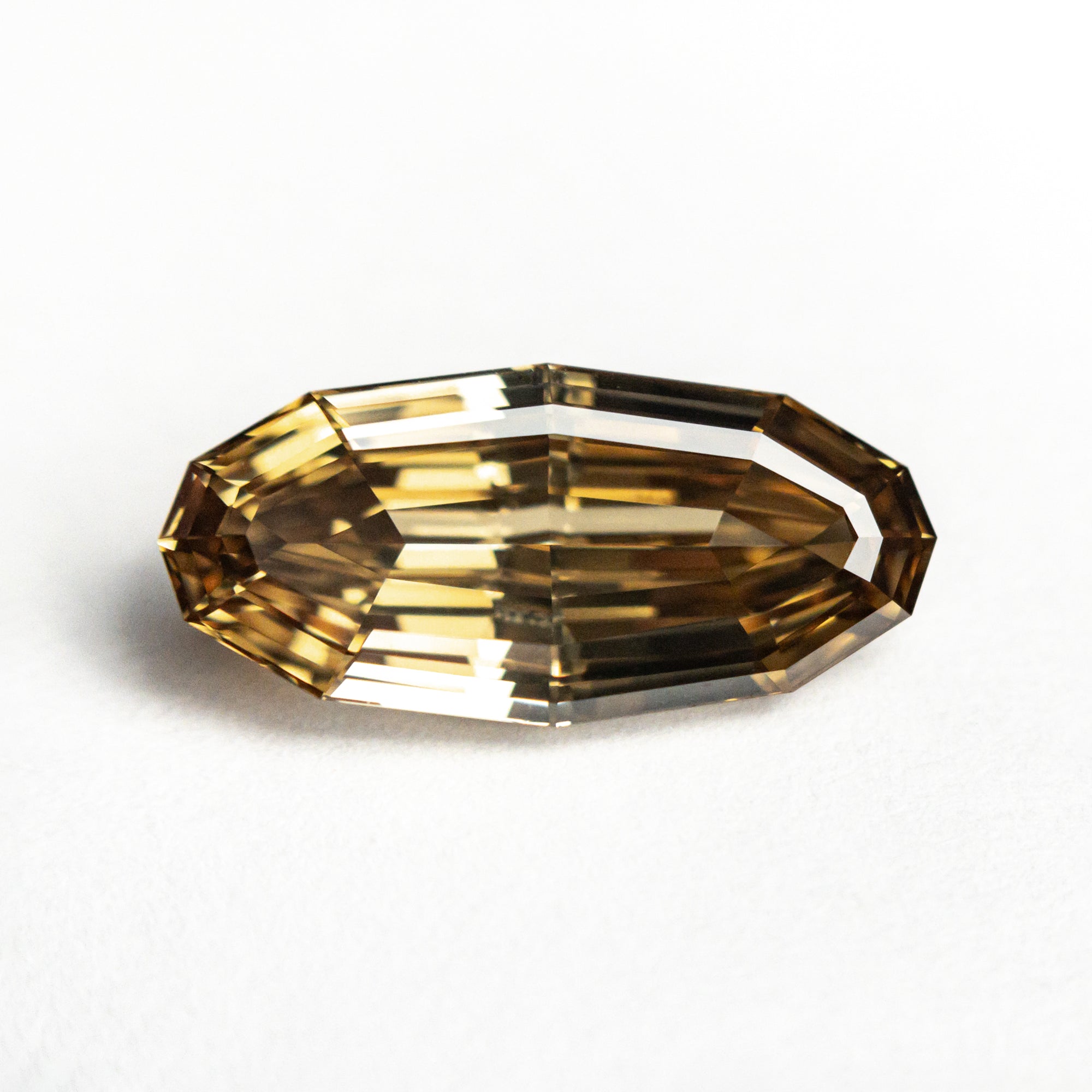 2.02ct 13.01x6.09x3.28mm GIA VVS1 Fancy Yellow-Brown Geo Oval Step Cut 26179-01