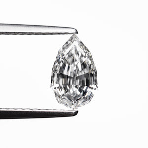 1.00ct 8.67x5.27x3.20mm SI1 E Geo Pear Step Cut 🇨🇦 26245-01