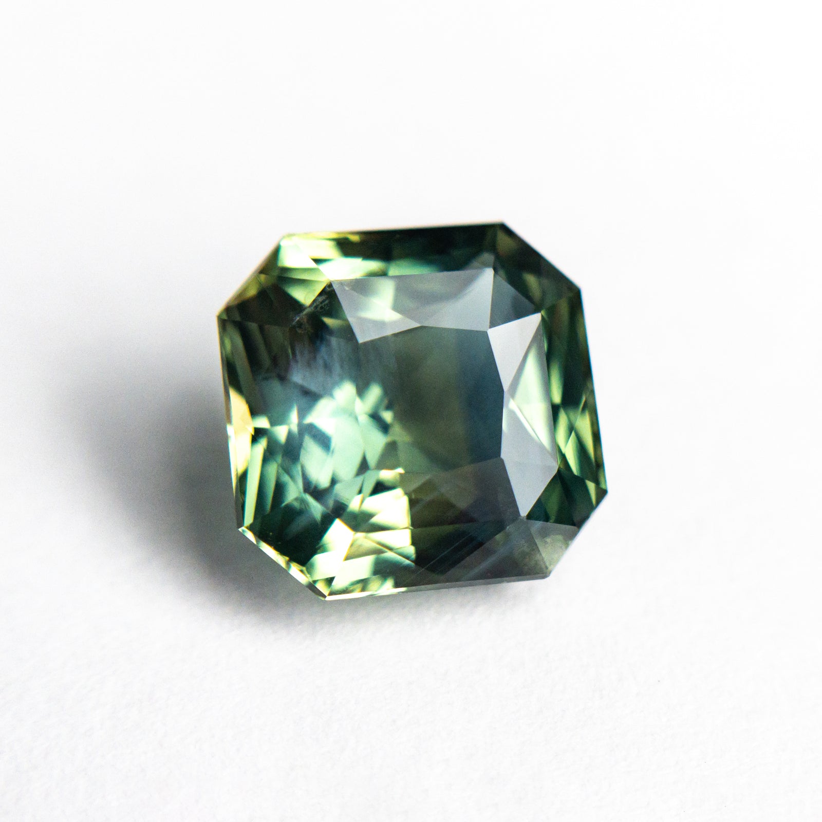 3.58ct 8.58x8.23x5.25mm Cut Corner Square Brilliant Sapphire 26370-01