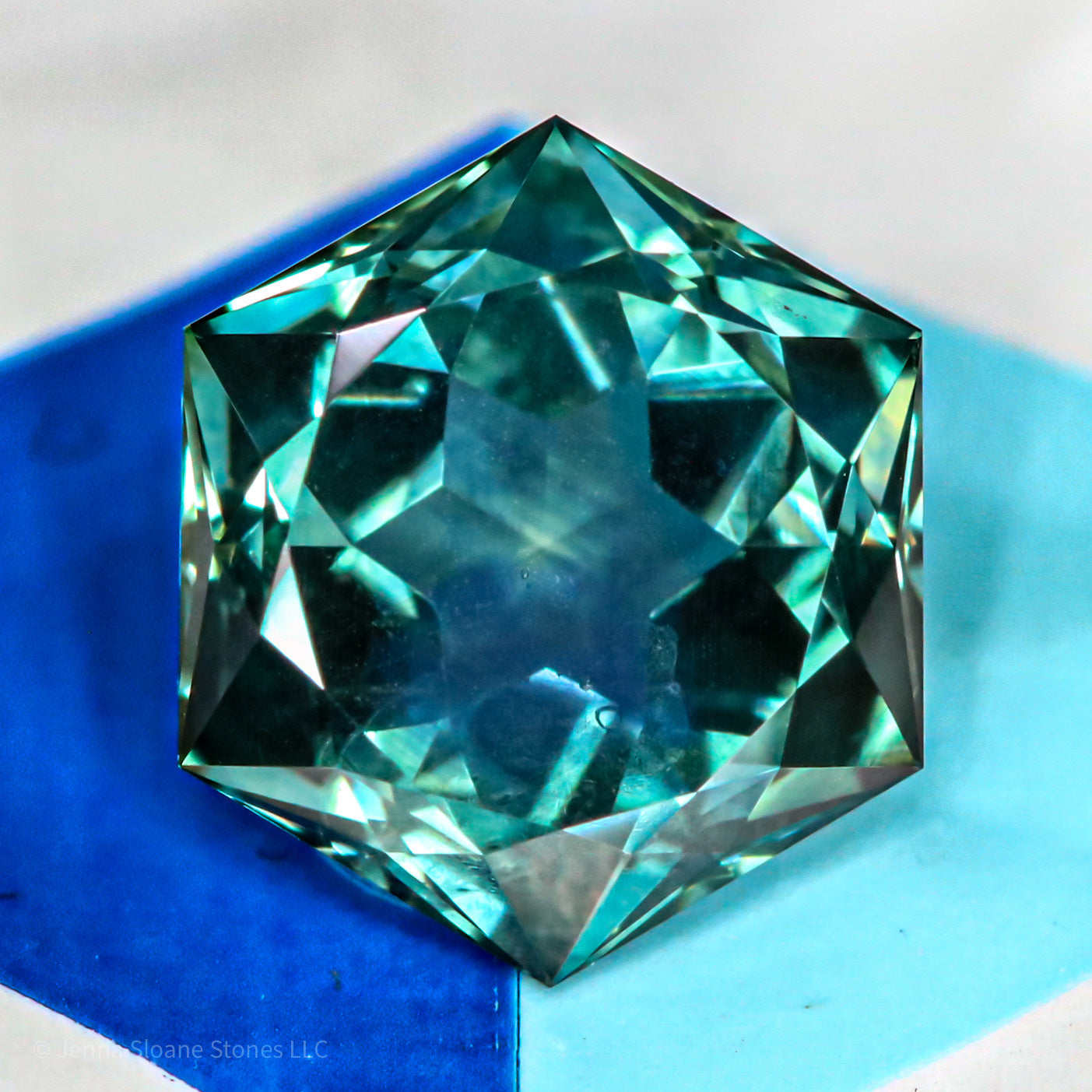 1.74ct 7.68x6.66x4.03mm Hexagon Brilliant Sapphire 26555-02