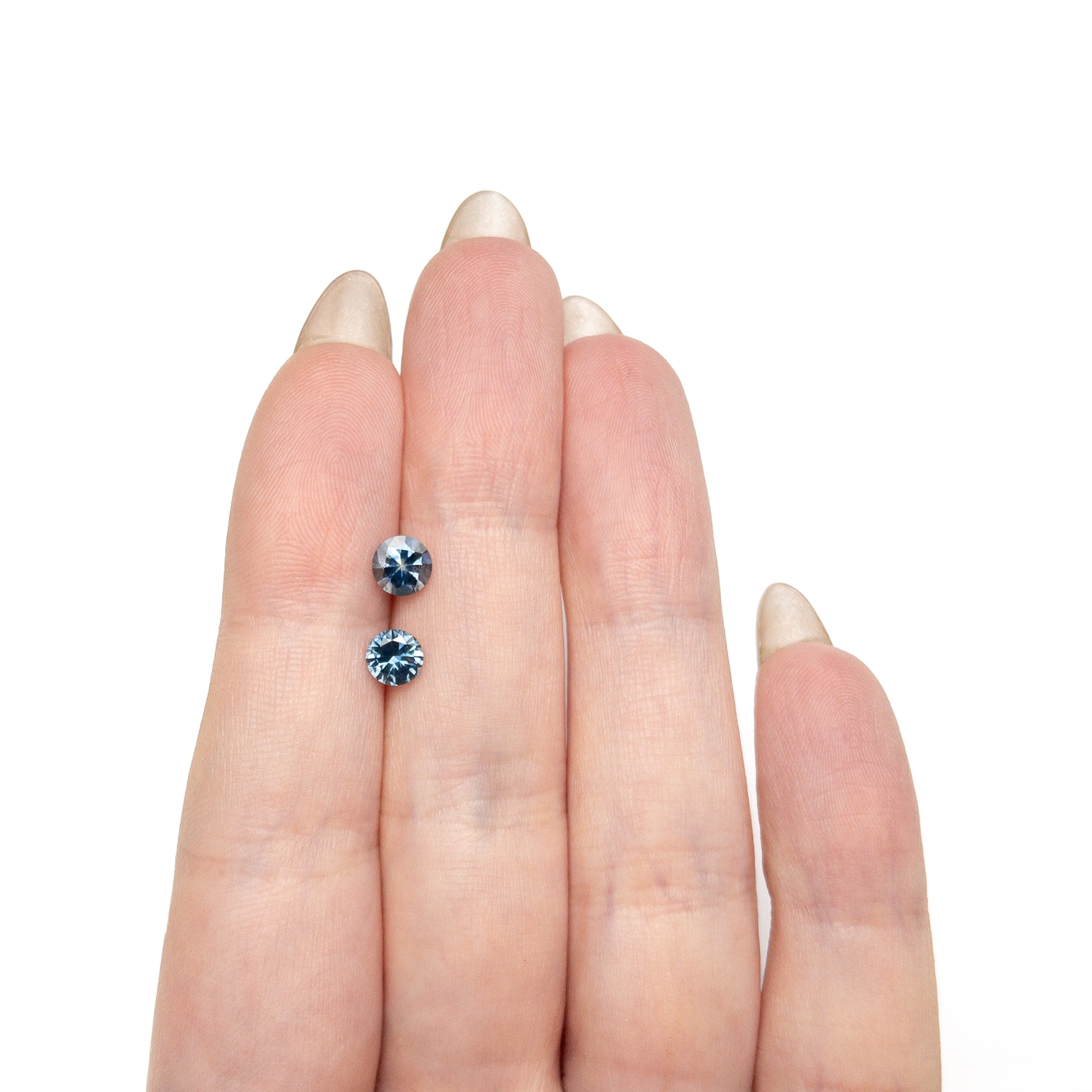 1.27cttw 2pc 5.10x5.08x3.12mm 5.33x5.32x3.54mm Round Brilliant Sapphire Matching Pair 26556-37