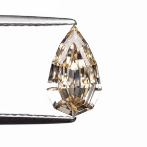 1.50ct 10.66x6.32x3.33mm GIA VVS1 Fancy Brown-Yellow Geo Pear Step Cut 🇿🇦 26600-01
