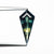 1.11ct 12.29x5.60x3.17mm Kite Step Cut Sapphire 26633-01