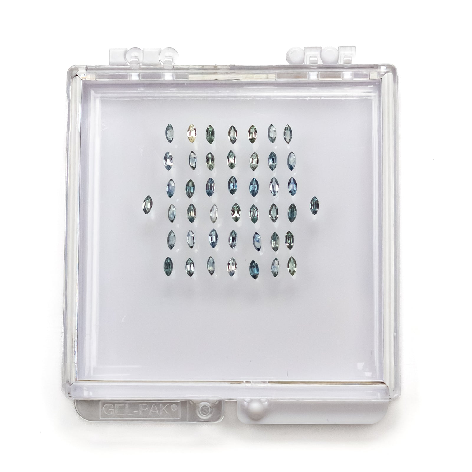 OFFLINE PARCEL 1.85cttw 44pc 3x1.5mm Marquise Brilliant Sapphire Parcel 26658-01