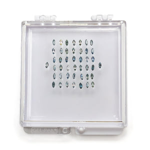 OFFLINE PARCEL 1.85cttw 44pc 3x1.5mm Marquise Brilliant Sapphire Parcel 26658-01