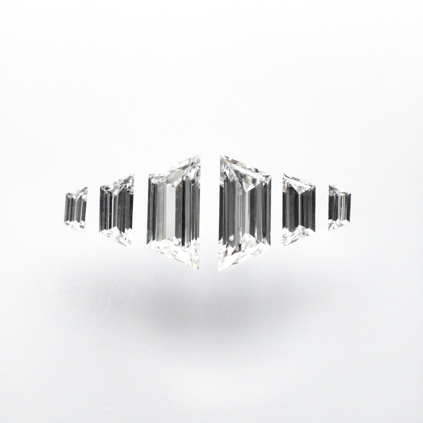 0.79cttw 6pc VVS/VS E-F Trapezoid Step Cut Layout 26749-01