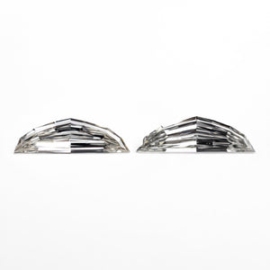 0.60cttw 2pc 9.66x2.85x1.41mm 9.80x2.91x1.55mm VS H Epaulette Step Cut Matching Pair 26751-01
