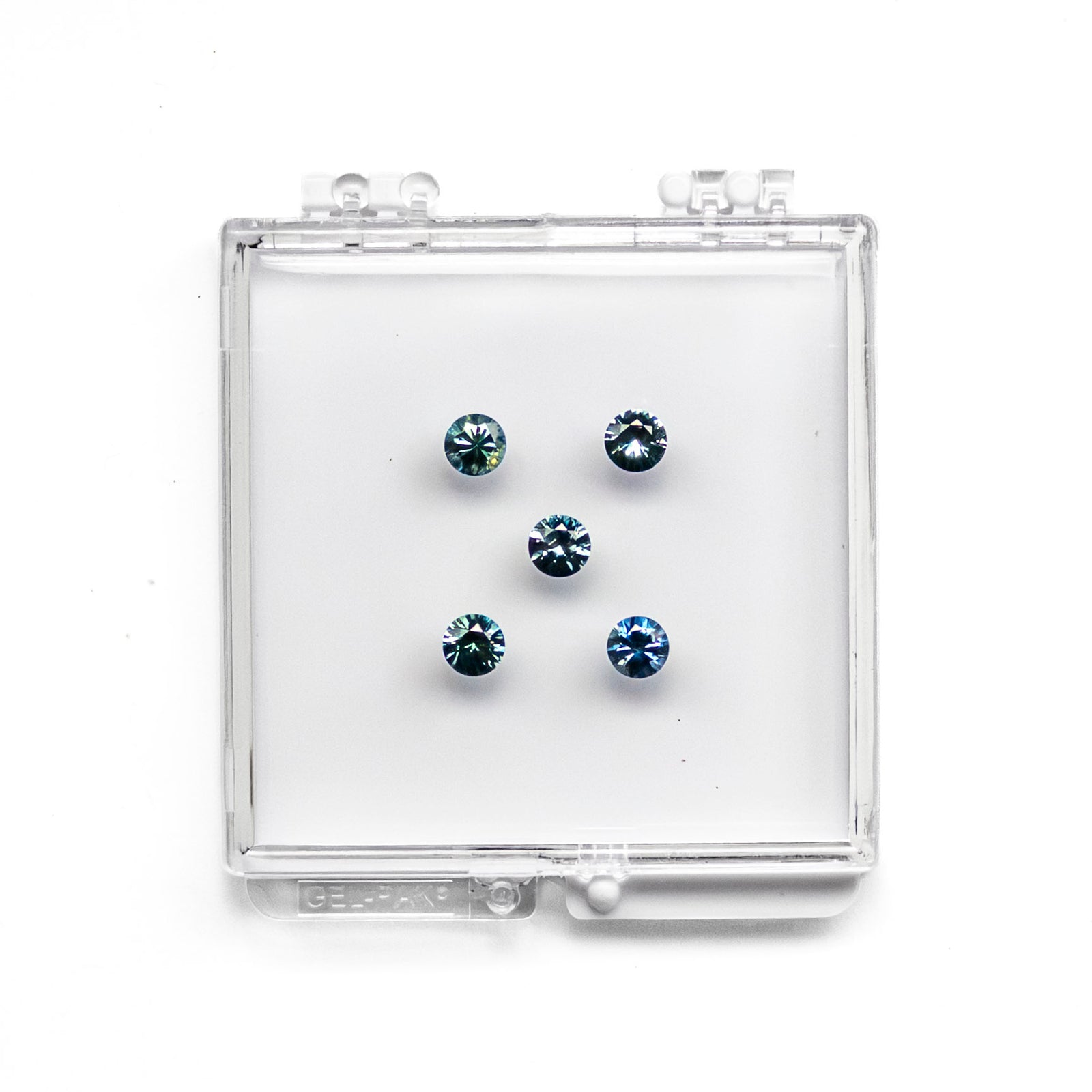 OFFLINE PARCEL 2.95cttw 5pc Round Brilliant Sapphire Parcel 26759-01