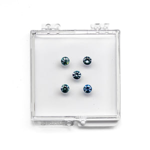OFFLINE PARCEL 2.95cttw 5pc Round Brilliant Sapphire Parcel 26759-01