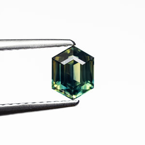 0.97ct 6.36x4.91x3.67mm Hexagon Step Cut Sapphire 27153-01