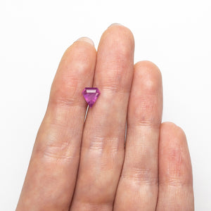 1.02ct 7.43x6.67x3.24mm Shield Step Cut Sapphire 27194-01