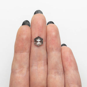 2.22ct 8.65x7.47x3.85mm Hexagon Rosecut 27230-03