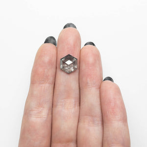 4.19ct 10.93x9.40x5.10mm Hexagon Rosecut 27230-05