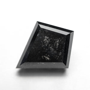 5.49ct 14.19x11.74x5.63mm GIA Fancy Dark Grey Kite Step Cut 27234-01