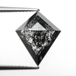5.49ct 14.19x11.74x5.63mm GIA Fancy Dark Grey Kite Step Cut 27234-01