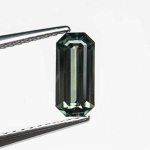 1.10ct 8.85x4.08x2.90mm Cut Corner Rectangle Step Cut Sapphire 27329-04