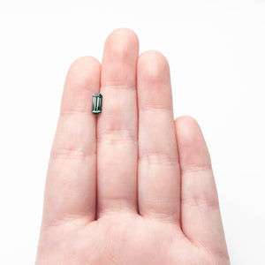 1.10ct 8.85x4.08x2.90mm Cut Corner Rectangle Step Cut Sapphire 27329-04