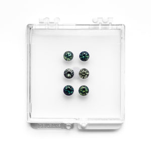 OFFLINE PARCEL 4.82cttw 6pc Round Brilliant Sapphire Parcel 27337-01