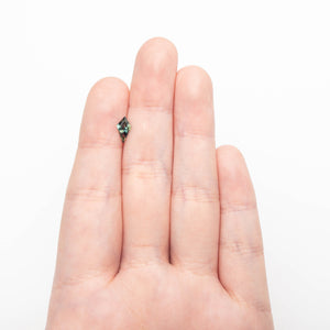 0.87ct 9.45x4.88x3.46mm Kite Step Cut Sapphire 27363-13