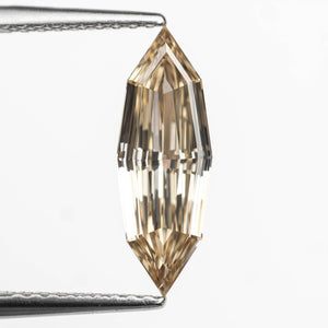 1.11ct 13.74x4.86x2.36mm GIA VVS1 Fancy Yellow-Brown Geo Marquise Step Cut 🇿🇦 27372-01