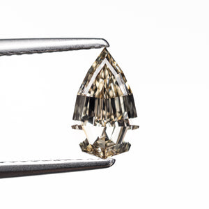 1.01ct 8.94x5.38x3.19mm Champagne Geo Pear Step Cut 🇿🇦 27375-06