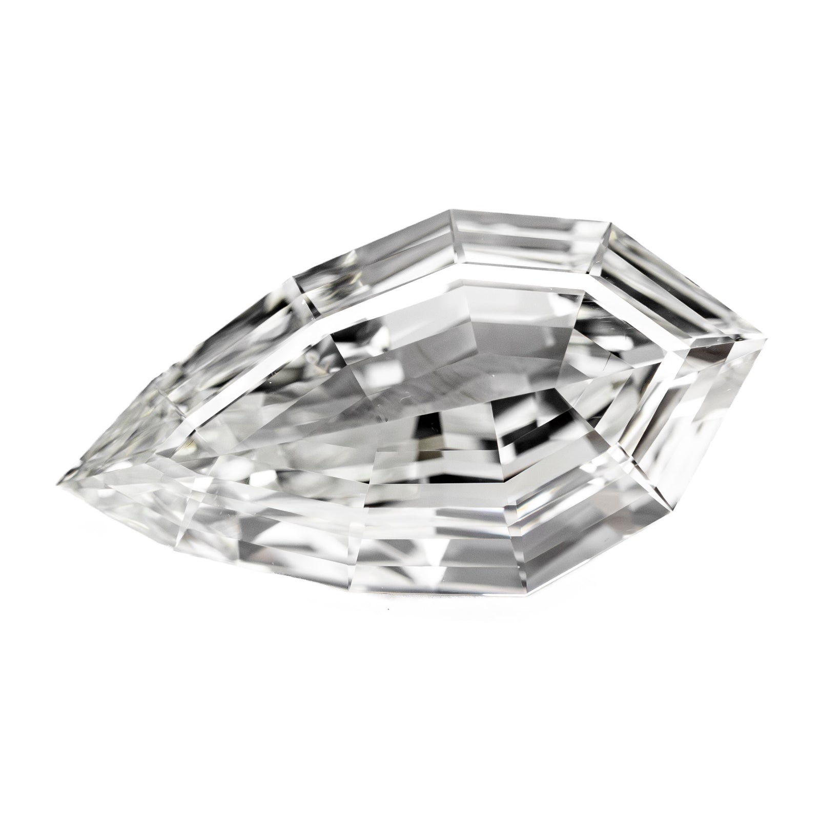 2.19ct 14.71x8.05x3.24mm GIA VS1 F Geo Pear Step Cut 27414-01