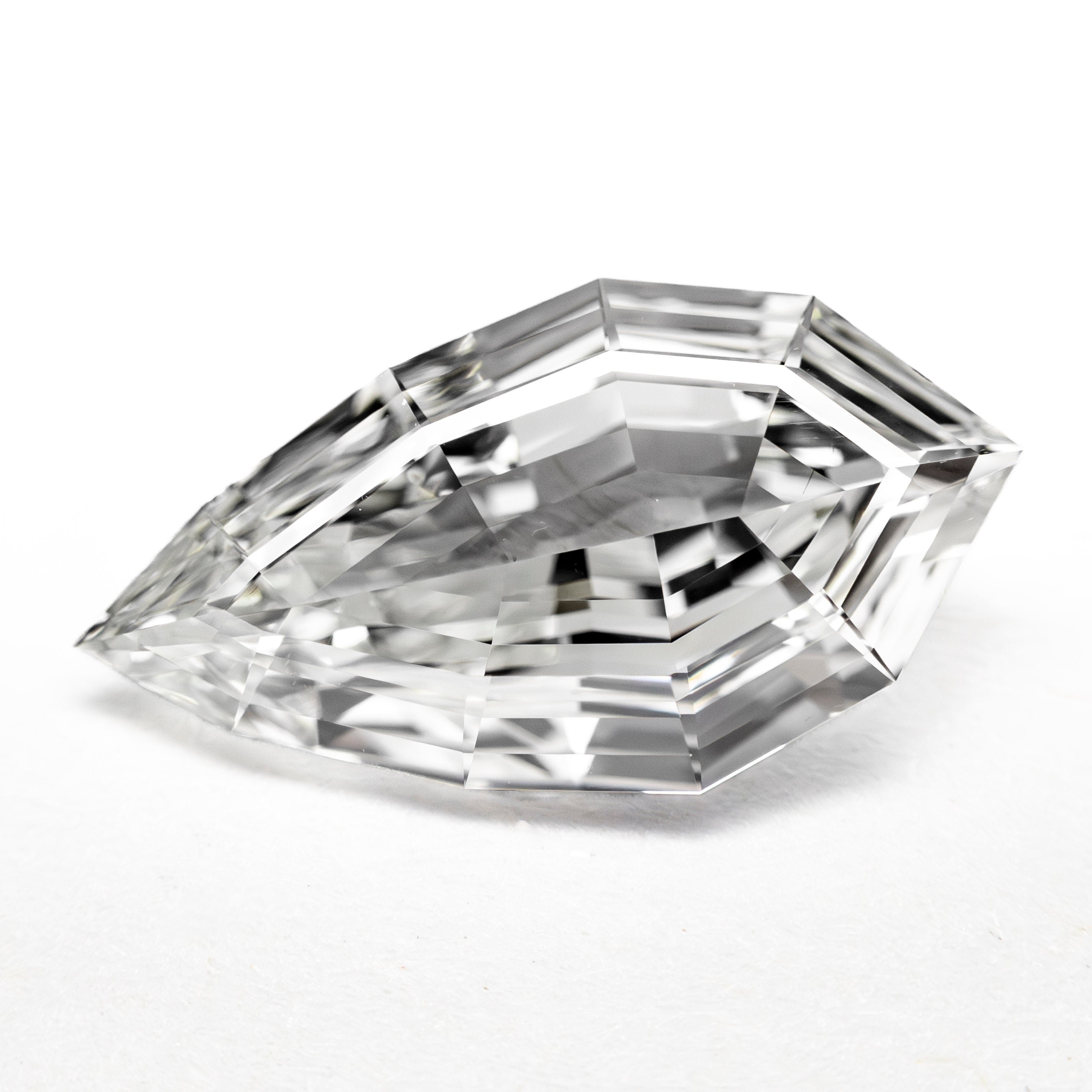2.19ct 14.71x8.05x3.24mm GIA VS1 F Geo Pear Step Cut 27414-01