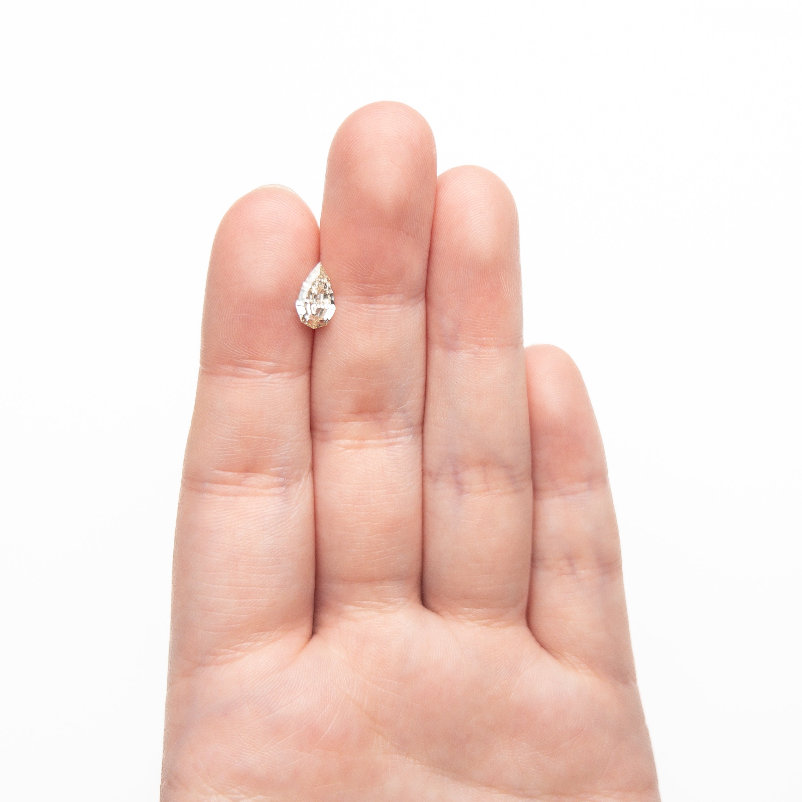 1.01ct 9.40x5.38x3.03mm SI1 S-T Geo Pear Step Cut 🇿🇦 27518-12