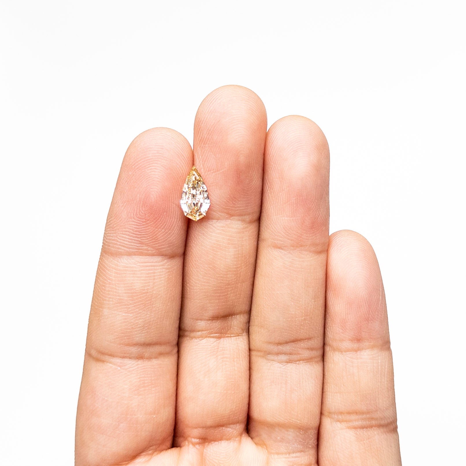 1.30ct 11.33x6.04x2.99mm GIA VVS2 W-X Geo Pear Step Cut 🇿🇦 27521-01