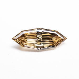 1.00ct GIA SI1 Fancy Yellow-Brown Geo Marquise Step Cut<br><b> Erin Cuff </b>| Prism Pedestal Ring
