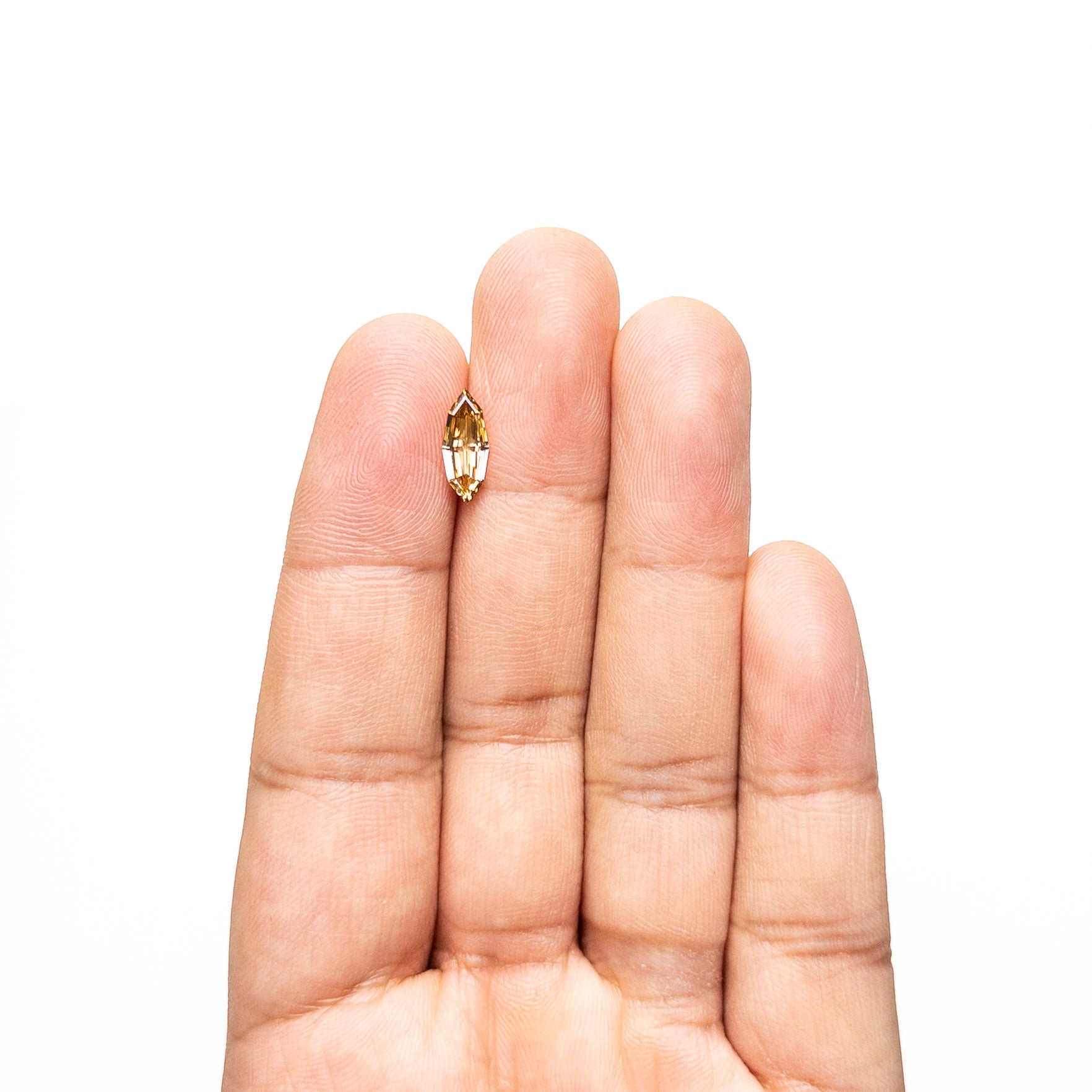 1.00ct 11.80x4.75x2.60mm GIA SI1 Fancy Yellow-Brown Geo Marquise Step Cut 🇿🇦 27524-01