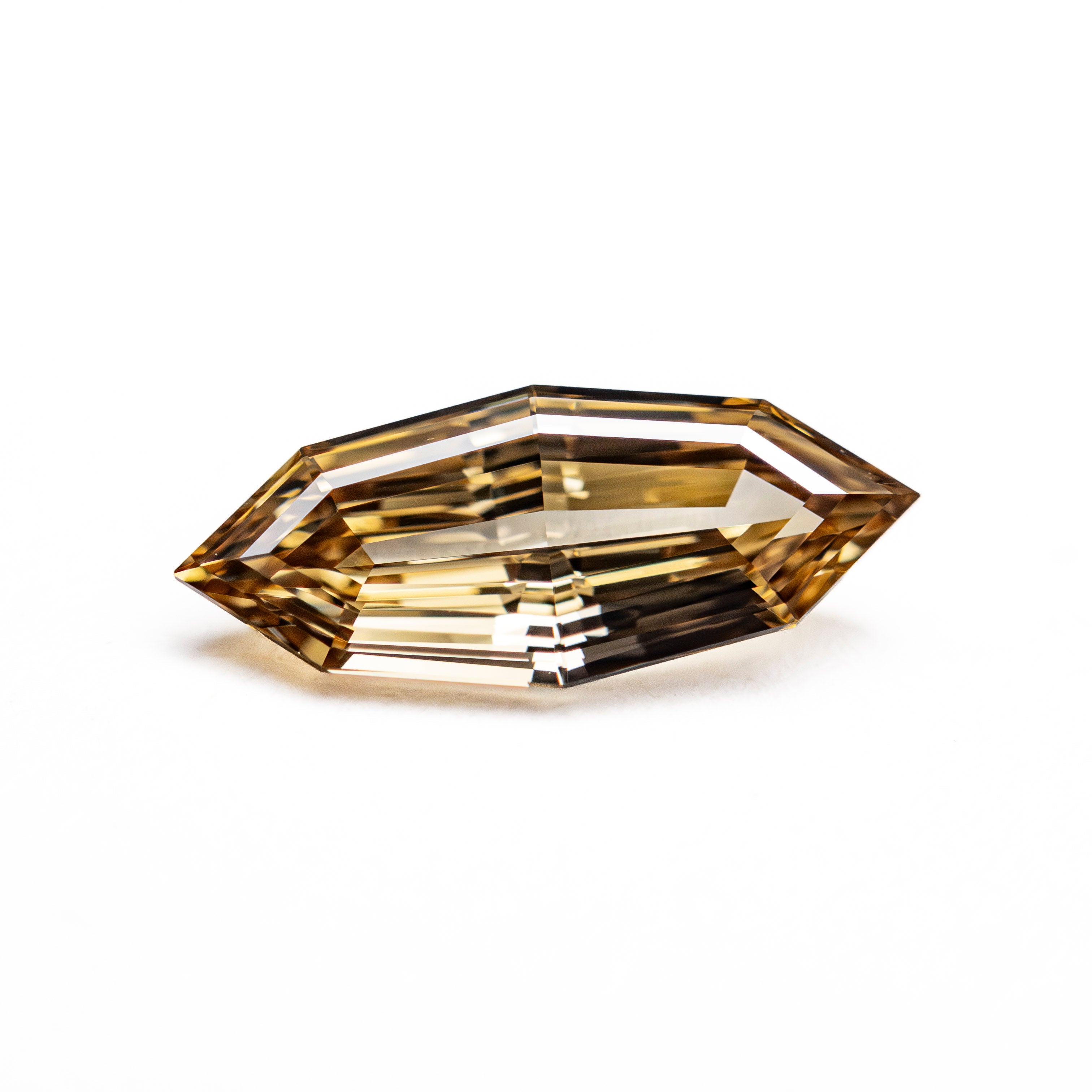 1.00ct GIA VS2 Fancy Yellow-Brown Geo Marquise Step Cut<br><b> Ellis Mhairi Cameron </b>| Seun OOAK Diamond Ring