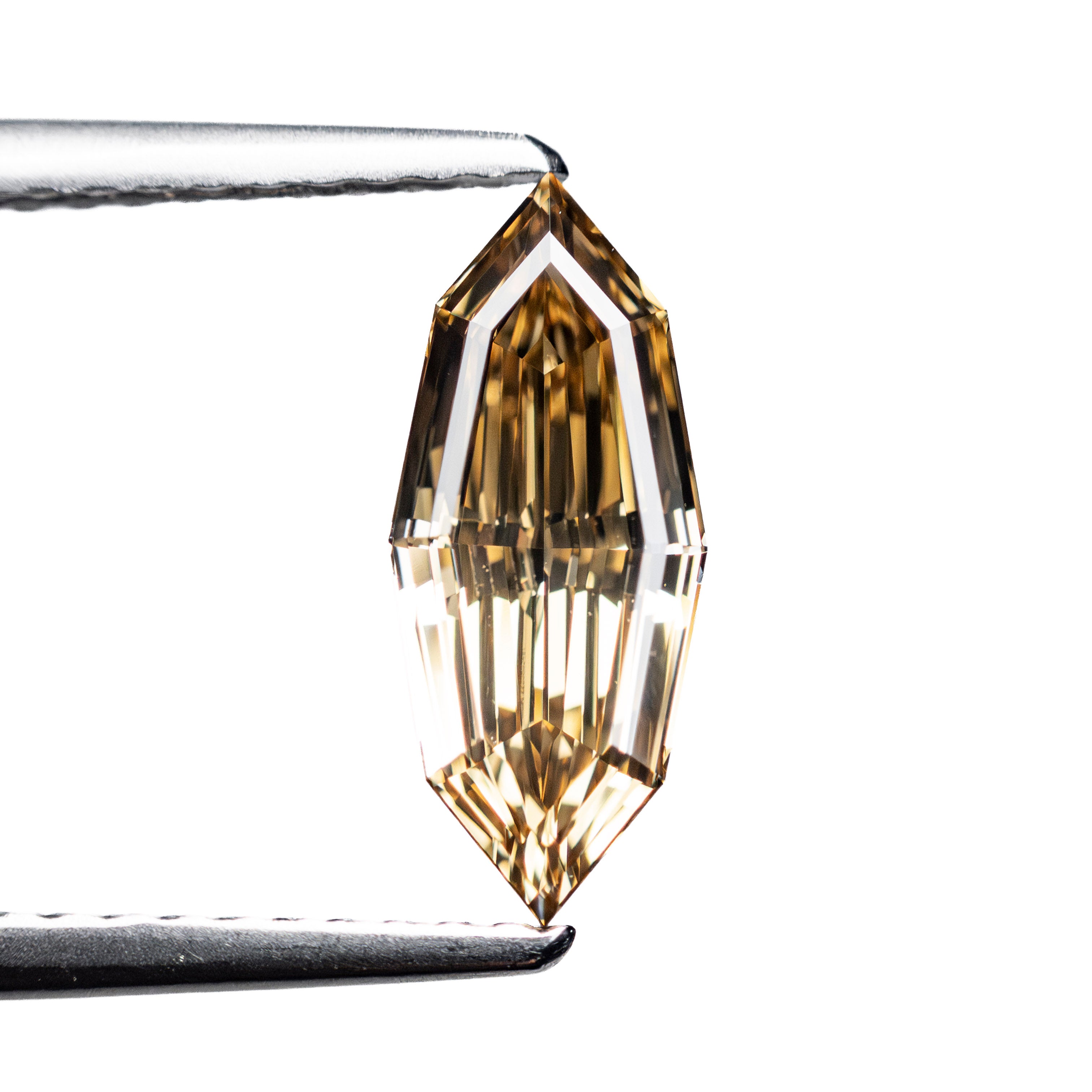 1.00ct 11.46x4.81x2.60mm GIA VS2 Fancy Yellow-Brown Geo Marquise Step Cut 🇿🇦 27525-01