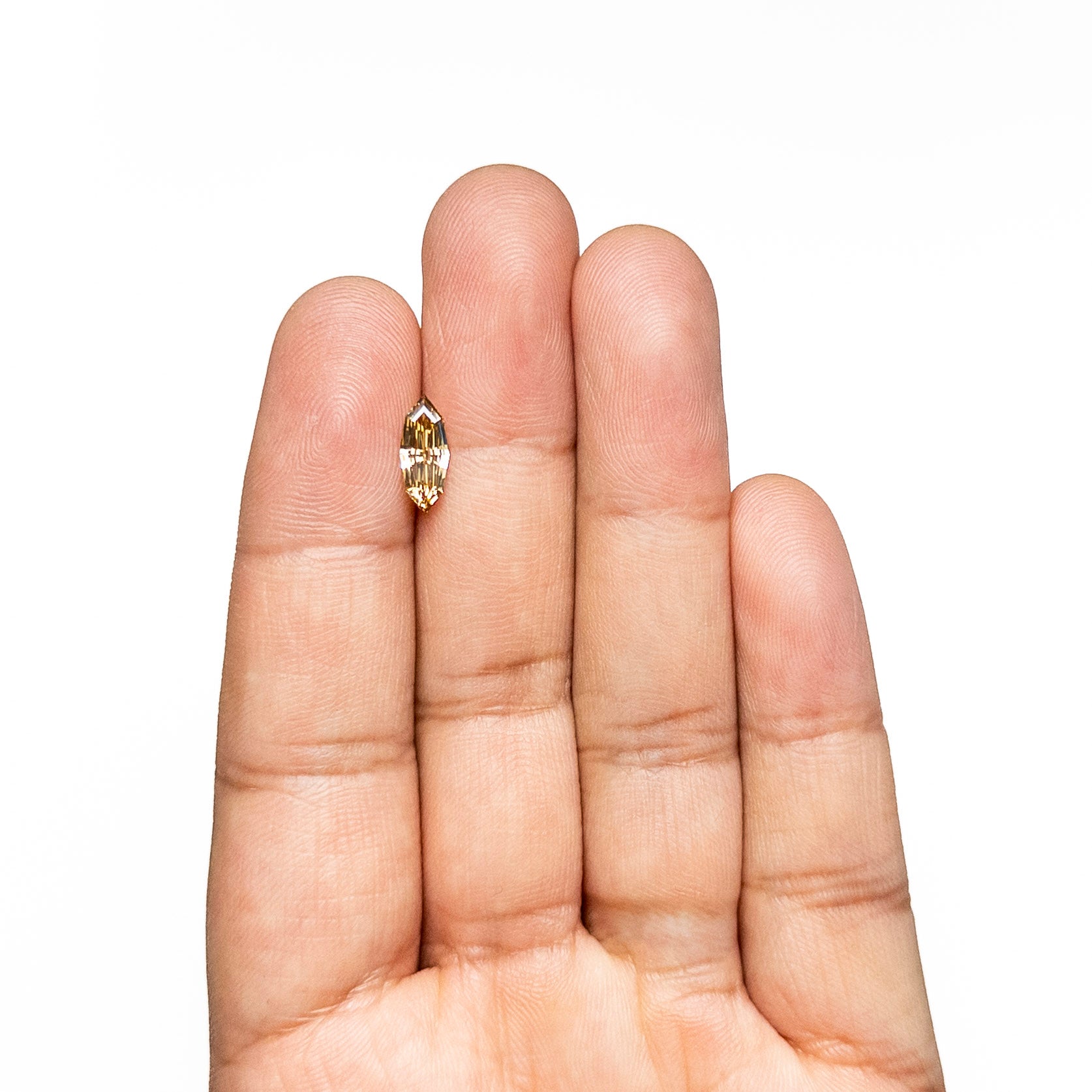 1.00ct 11.46x4.81x2.60mm GIA VS2 Fancy Yellow-Brown Geo Marquise Step Cut 🇿🇦 27525-01