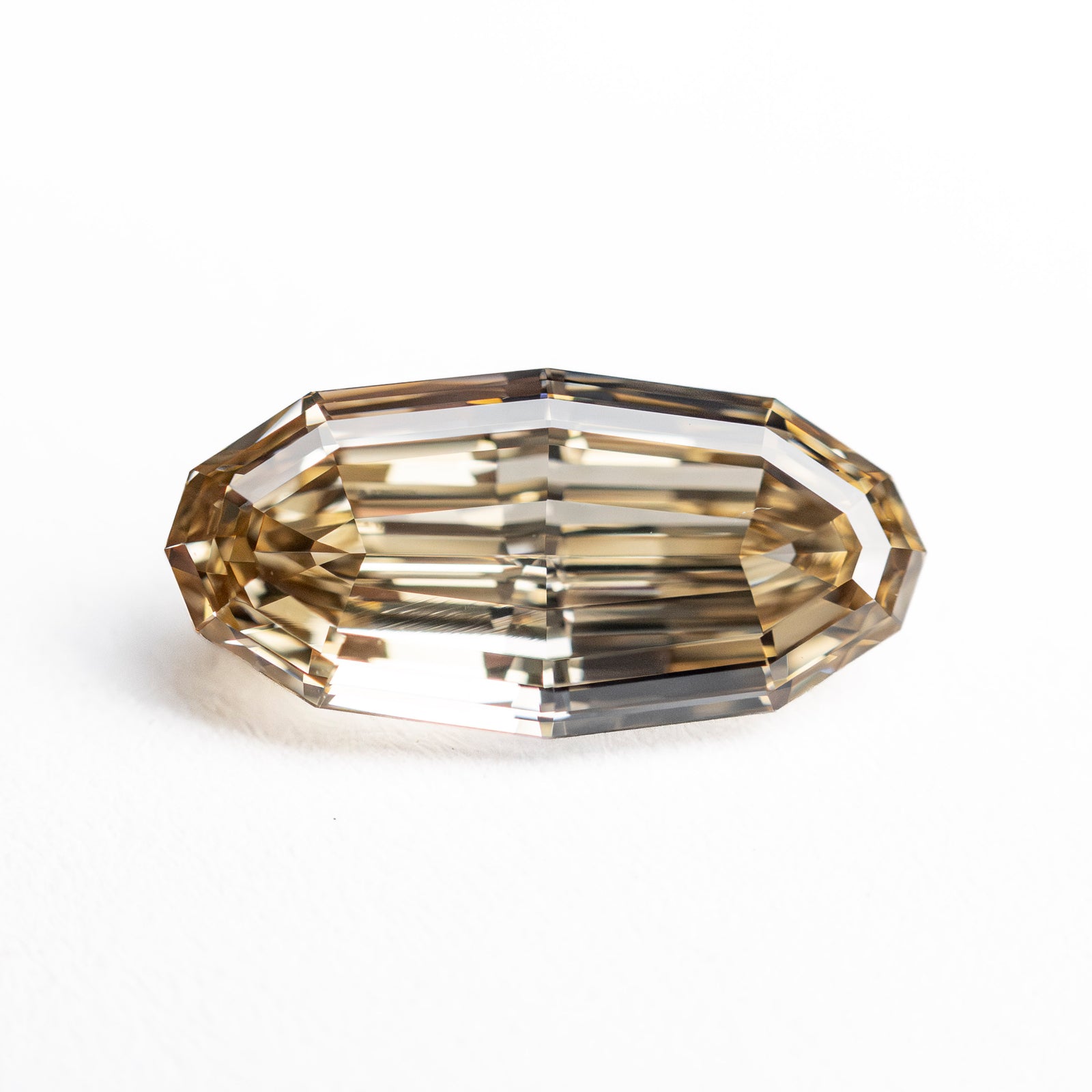 1.71ct 11.56x5.67x3.21mm GIA VVS1 Fancy Yellowish Brown Geo Oval Step Cut 🇿🇦 27528-01